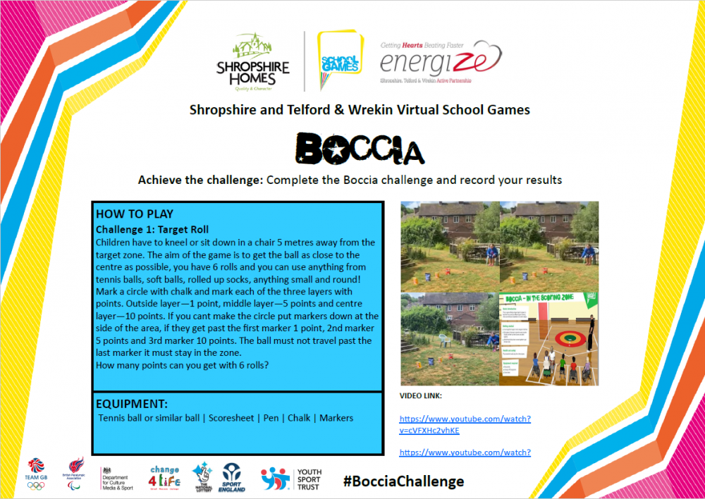 Virtual STW School Games Challenge 4 Apley Wood Primary School